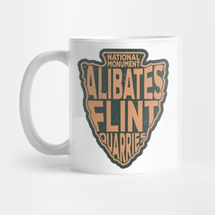 Alibates Flint Quarries National Monument name arrowhead Mug